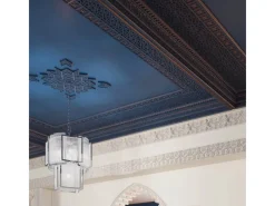 PROFHOME 151518-Box 3D Wandpaneele 1 Karton Set mit 2 Paneelen 4,08 m Weiß