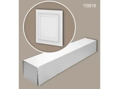 PROFHOME 159818-Box 3D Wandpaneele 1 Karton Set mit 6 Paneelen 1,5 m2 Weiß