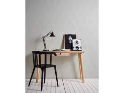 New PROFHOME 938731-GU Grafik Tapete Rauten Muster Matt Weiß 1,06 m x 25,00 m 26,50 m2 Weiß