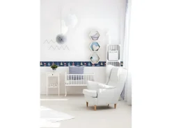 Online PROFHOME 403757-GU Grafik Tapete Kindertapete Matt Blau Rot Gelb 0,75 m2 0,15 m x 5,00 m 0,75 m2 Blau