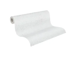 PROFHOME 263117-GU Spachtel Putz Tapete Struktur Matt Weiß 1,06 m x 25,00 m 26,50 m2 Weiß