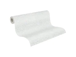 PROFHOME 643018-GU Spachtel Putz Tapete Struktur Matt Weiß 1,06 m x 25,00 m 26,50 m2 Weiß