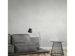 Sale PROFHOME 355515-GU Stein Kacheln Tapete Natur Matt Weiß 1,06 m x 25,00 m 26,50 m2 Weiß