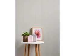 Best PROFHOME 569813-GU Streifen Tapete Struktur Matt Weiß 0,53 m x 10,05 m 5,33 m2 Weiß