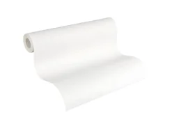 PROFHOME 245816-GU Struktur Tapete Uni Matt Weiß 0,53 m x 10,05 m 5,33 m2 Weiß
