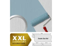 Sale PROFHOME 248619-GU Struktur Tapete Gestreiftes Muster Matt Weiß 1,06 m x 25,00 m 26,50 m2 Weiß