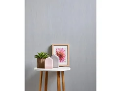 PROFHOME 248510-GU Struktur Tapete Streifen Matt Weiß 0,53 m x 10,05 m 5,33 m2 Weiß