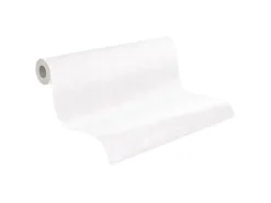 New PROFHOME 961419-GU Struktur Tapete Uni Matt Weiß 1,06 m x 25,00 m 26,50 m2 Weiß