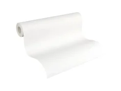 Online PROFHOME 260413-GU Struktur Tapete Uni Matt Weiß 0,53 m x 10,05 m 5,33 m2 Weiß