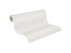 PROFHOME 586513-GU Struktur Tapete Uni Matt Weiß 1,06 m x 25,00 m 26,50 m2 Weiß