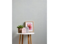 PROFHOME 574619-GU Textiloptik Tapete Struktur Matt Weiß 0,53 m x 10,05 m 5,33 m2 Weiß