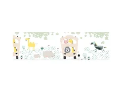 Hot PROFHOME 403756-GU Tiermotiv Tapete Kindertapete Matt Weiß Gelb Creme 0,75 m2 0,15 m x 5,00 m 0,75 m2 Weiß