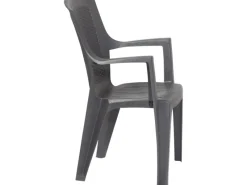 Clearance Progarden Stapelsessel Eden Anthrazit ca. 46 cm x 55 cm x 91 cm