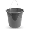ProHome Eimer Inkl. Metallbügel Anthrazit 10 Liter 1er Pack