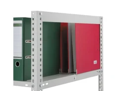 PROREGAL Aktenregal Schraubsystem Grundregal HxBxT 185 x 100 x 60 cm 5 Ebenen Fachlast 90 kg Ohne Deckboden Beidseitig Nutzbar Lichtgrau