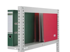 PROREGAL Aktenregal Schraubsystem Grundregal HxBxT 290 x 100 x 60 cm 8 Ebenen Fachlast 90 kg Ohne Deckboden Beidseitig Nutzbar