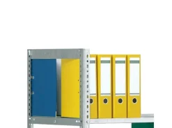 PROREGAL Aktenregal Schraubsystem Grundregal HxBxT 185 x 100 x 60 cm 5 Ebenen Fachlast 90 kg Ohne Deckboden Beidseitig Nutzbar