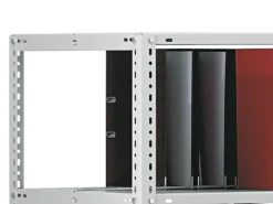 Outlet PROREGAL Aktenregal Schraubsystem Grundregal HxBxT 220 x 75 x 60 cm 7 Ebenen Fachlast 90 kg Mit Deckboden Beidseitig Nutzbar Lichtgrau