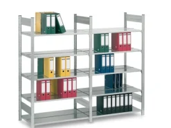 Online PROREGAL Aktenregal Stecksystem T-Profil Grundregal HxBxT 175 x 100 x 60 cm 5 Ebenen Fachlast 90 kg Beidseitig Nutzbar Verzinkt