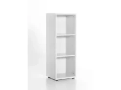 PROREGAL Aktenregal Tiger Medium HxBxT 110 x 40 x 34 cm 3 Fächern Weiß