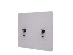 Discount PROREGAL Akustik-Tischtrennwand HxBxT 60x65x2 cm Doppelwandig Stoff Büro-Sichtschutz Schreibtisch Pinnwand Grau