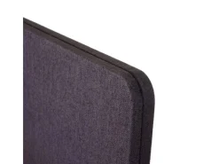 PROREGAL Akustik-Tischtrennwand HxBxT 60x65x2 cm Doppelwandig Stoff Büro-Sichtschutz Schreibtisch Pinnwand