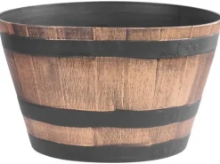 Sale PROREGAL Blumentopf 50x30cm Holz-effekt, Fass