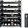 Discount PROREGAL CURVA Weinregal 6x Ebenen für 36 Flaschen HxBxT 72x60x30cm Schwarz