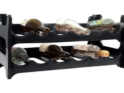 Discount PROREGAL CURVA Weinregal 6x Ebenen für 36 Flaschen HxBxT 72x60x30cm Schwarz