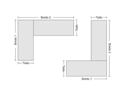PROREGAL Eckregal Stecksystem T-Profil HxBxT 300 x 130 x 50 cm 7 Ebenen Traglast 124 kg Verzinkt