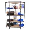 PROREGAL Eckregal Muli HxBxT 180 x 90 x 50 cm 5 Fachböden Fachlast 200 kg Anthrazit