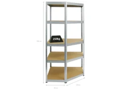 Discount PROREGAL Eckregal Slim Elephant HxBxT 180 x 90 x 45 cm Fachlast 250 kg Verzinkt