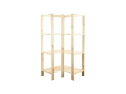 PROREGAL Eckregal Woodland HxBxT 166,4 x 85 x 50 cm Fachlast 120 kg 4 Fachboden Kiefernholz Natur