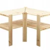 New PROREGAL Eckregal Woodland HxBxT 64 x 80 x 50 cm Fachlast 120 kg 3 Fachboden Kiefernholz Natur