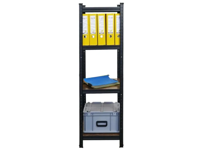 Sale PROREGAL 5er Vintage Series Schwerlastregal Ragnar Set HxBxT 150x45x45cm Fachlast 100kg Vintagebraun-Schwarz