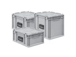 PROREGAL Eurobox Nextgen Portable HxBxT 335x 40 x 60 cm 65 Liter Eurobehälter Transportbox Transportbehälter Stapelbehälter