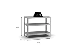Online PROREGAL Fachbodenregal Schraubsystem Light-Duty Grundregal HxBxT 80 x 100 x 40 cm 3 Ebenen Fachlast 125 kg Beidseitig Nutzbar Verzinkt