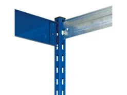 Best PROREGAL Fachbodenregal Stecksystem Vierkant-Profil Grundregal HxBxT 250 x 102,5 x 40 cm 6 Ebenen Einseitige Bauart Fachlast 200 kg Enzian Blau