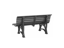 PROREGAL Gartenbank Jamaika 3 Sitzer HxBxT 80 x 150 x 64cm Witterungskunststoff & UV Beständiger Kunststoff Parkbank Sitzbank