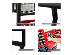 PROREGAL Getränkekistenregal KÖNIGSSEE PLUS inkl. 2 Haken & 6 Auflageträger HxBxT 84 x 104 x 33 cm Für 6 Kisten