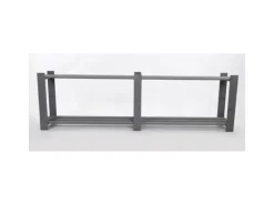 Discount PROREGAL Holzregal Pinepeak HxBxT 50 x 170 x 28 cm 2 Fachboden 1,2 cm Dickes Kiefernholz Grau