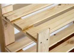 Outlet PROREGAL Holzregal Pinepeak HxBxT 50 x 80 x 28 cm 2 Fachboden 1,2 cm Dickes Kiefernholz Natur Kiefer Natur