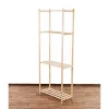 Best PROREGAL Holzregal Timbercraft HxBxT 90 x 65 x 28,5 cm Fachlast 35 kg 3 Fachboden 1,4 cm Dickes Kiefernholz Natur
