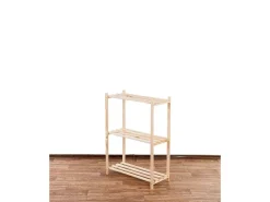 Best PROREGAL Holzregal Timbercraft HxBxT 90 x 65 x 28,5 cm Fachlast 35 kg 3 Fachboden 1,4 cm Dickes Kiefernholz Natur