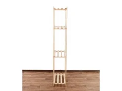 Clearance PROREGAL Holzregal Timbercraft HxBxT 170 x 65 x 28,5 cm Fachlast 35 kg 4 Fachboden 1,4 cm Dickes Kiefernholz Natur