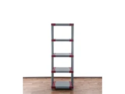 Online PROREGAL Kunststoffregal Big Grey Bear Tall HxBxT 180 x 60 x 46 cm Fachlast 160 kg Grau/Rot Grau-Rot