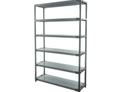 PROREGAL Kunststoffregal Big Grey Bear Extra-Tall HxBxT 220 x 140 x 46 cm Fachlast 120 kg Grau