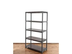 New PROREGAL Kunststoffregal Grey Bear Tall HxBxT 180 x 110 x 46 cm Fachlast 120 kg Grau