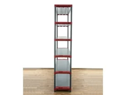 Online PROREGAL Kunststoffregal Big Grey Bear Extra-Tall HxBxT 220 x 130 x 46 cm Fachlast 120 kg Grau/Rot Grau-Rot