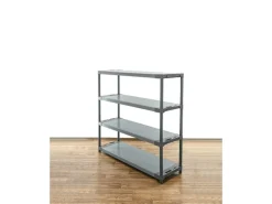 Best PROREGAL Kunststoffregal Big Grey Bear Low HxBxT 138 x 150 x 46 cm Fachlast 120 kg Grau